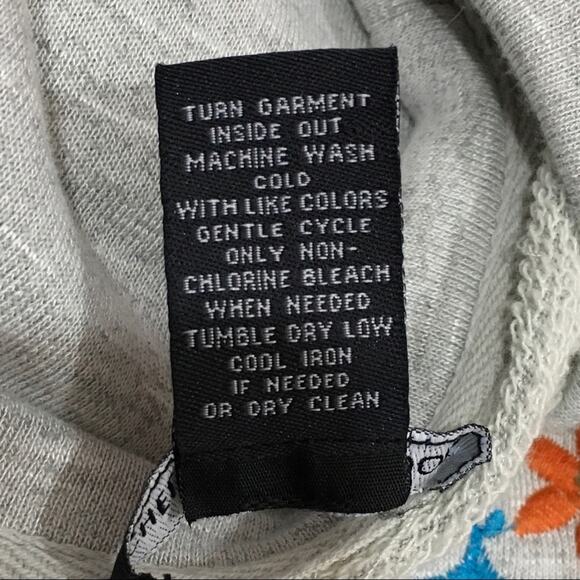 Chelsea & Theodore Embroidered Ruffle Sweatshirt - Gray - Small - Picture 8 of 8